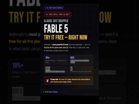 Claude Fable 5 vs everything else (no comparison) #ai #claude